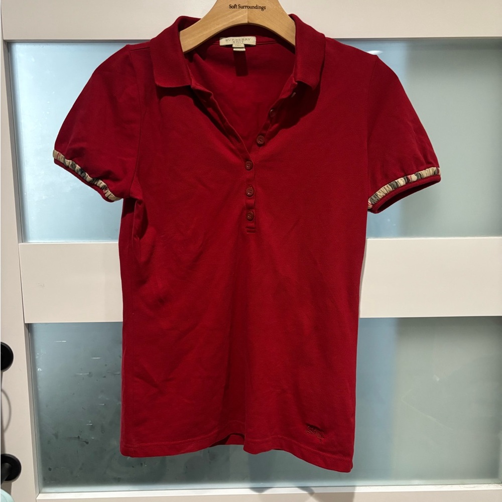Burberry Brit Red Polo Shirt